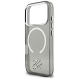 Karl Lagerfeld IML KL Script Logo MagSafe Case til iPhone 17 Pro Max - sort