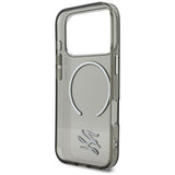 Karl Lagerfeld IML KL Script Logo MagSafe Case til iPhone 17 Pro Max - sort