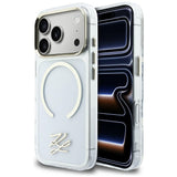 Karl Lagerfeld IML KL Script Logo MagSafe Case til iPhone 17 Pro Max - Klar