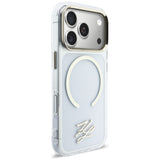 Karl Lagerfeld IML KL Script Logo MagSafe Case til iPhone 17 Pro Max - Klar