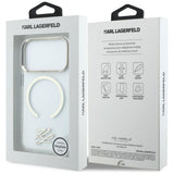 Karl Lagerfeld IML KL Script Logo MagSafe Case til iPhone 17 Pro Max - Klar