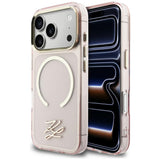 Karl Lagerfeld IML KL Script Logo MagSafe Case til iPhone 17 Pro Max - Pink