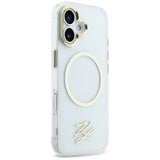 Karl Lagerfeld IML KL Script Logo MagSafe Case til iPhone 17 - Gennemsigtig