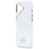 Karl Lagerfeld IML KL Script Logo MagSafe Case til iPhone 17 - Gennemsigtig