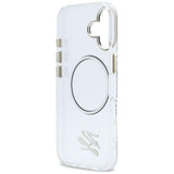 Karl Lagerfeld IML KL Script Logo MagSafe Case til iPhone 17 - Gennemsigtig
