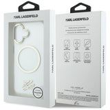 Karl Lagerfeld IML KL Script Logo MagSafe Case til iPhone 17 - Gennemsigtig