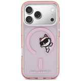 Karl Lagerfeld IML Peekaboo MagSafe Case til iPhone 17 Pro Max - Pink