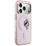 Karl Lagerfeld IML Peekaboo MagSafe Case til iPhone 17 Pro Max - Pink