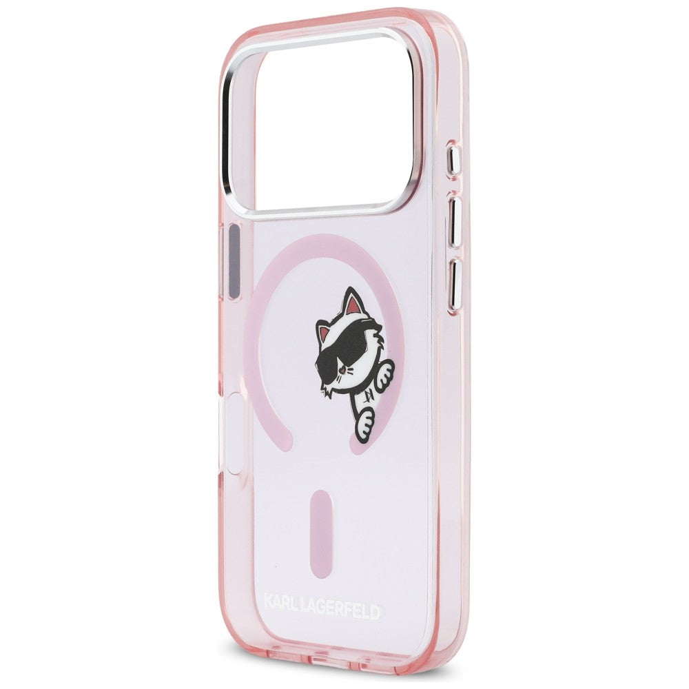 Karl Lagerfeld IML Peekaboo MagSafe Case til iPhone 17 Pro - Pink
