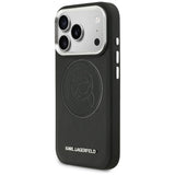 Karl Lagerfeld K Head Point Logo MagSafe Case til iPhone 17 Pro - sort