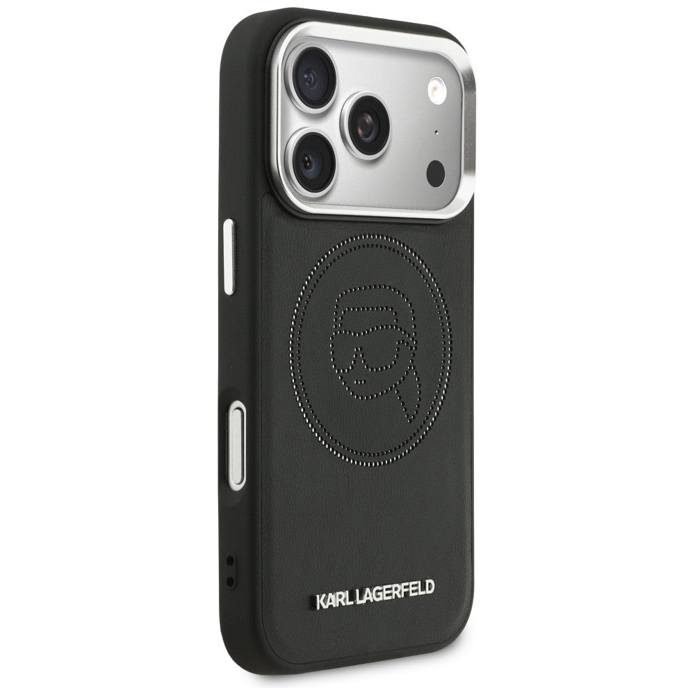 Karl Lagerfeld K Head Point Logo MagSafe Case til iPhone 17 Pro - sort