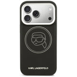 Karl Lagerfeld K Head Point Logo MagSafe Case til iPhone 17 Pro Max - sort
