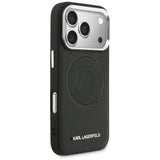 Karl Lagerfeld K Head Point Logo MagSafe Case til iPhone 17 Pro Max - sort