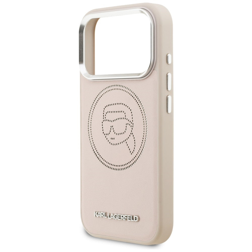 Karl Lagerfeld K Head Point Logo MagSafe Case til iPhone 17 Pro Max - Pink