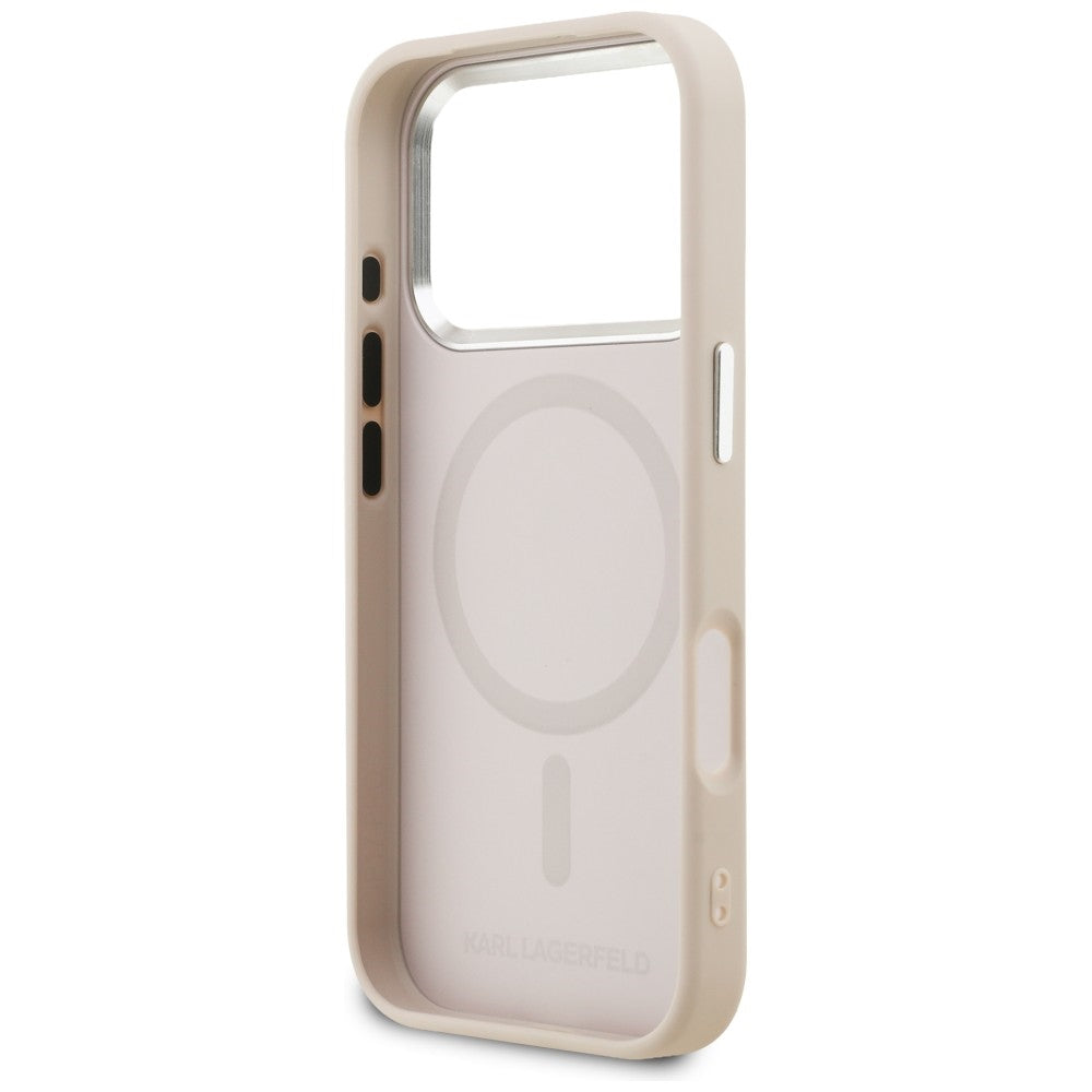 Karl Lagerfeld K Head Point Logo MagSafe Case til iPhone 17 Pro Max - Pink