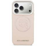 Karl Lagerfeld K Head Point Logo MagSafe Case til iPhone 17 Pro - Pink