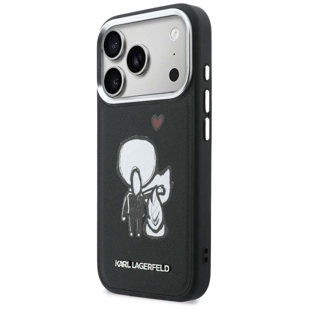 Karl Lagerfeld Karl & Choupette Bag Logo MagSafe Case til iPhone 17 Pro Max - sort