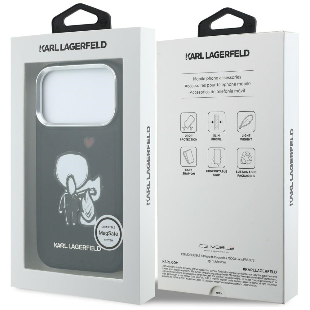 Karl Lagerfeld Karl & Choupette Bag Logo MagSafe Case til iPhone 17 Pro Max - sort