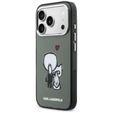 Karl Lagerfeld Karl & Choupette MagSafe bagtilhæng til iPhone 17 Pro - sort