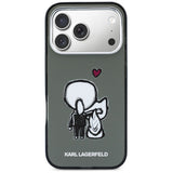 Karl Lagerfeld Karl & Choupette MagSafe bagtilhæng til iPhone 17 Pro - sort