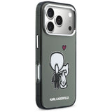 Karl Lagerfeld Karl & Choupette MagSafe bagtilhæng til iPhone 17 Pro - sort