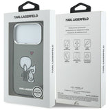 Karl Lagerfeld Karl & Choupette MagSafe bagtilhæng til iPhone 17 Pro - sort