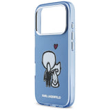 Karl Lagerfeld Karl & Choupette MagSafe bagtilhæng til iPhone 17 Pro Max - Blå
