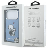 Karl Lagerfeld Karl & Choupette MagSafe bagtilhæng til iPhone 17 Pro Max - Blå