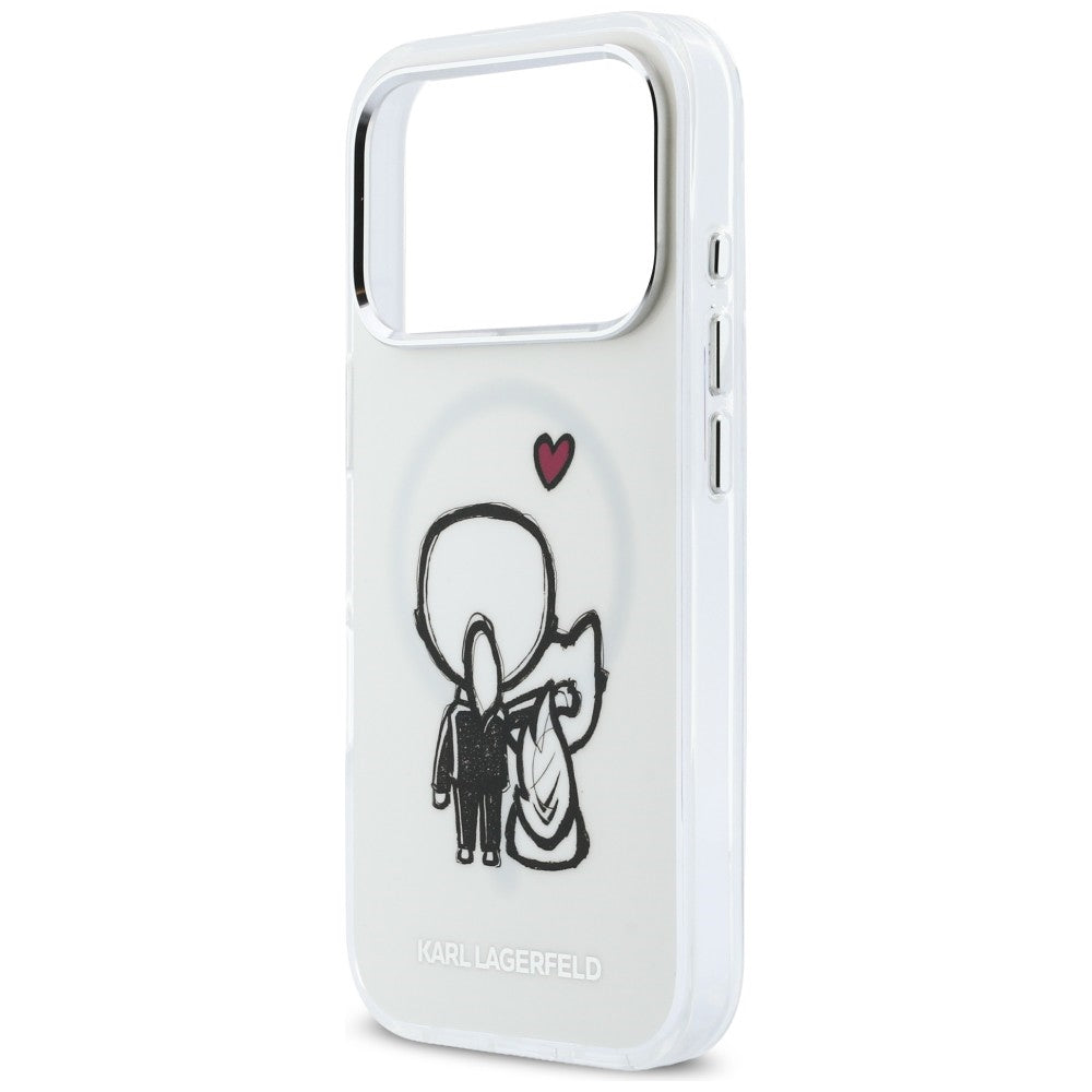Karl Lagerfeld Karl & Choupette MagSafe bagtilhæng til iPhone 17 Pro Max - klar