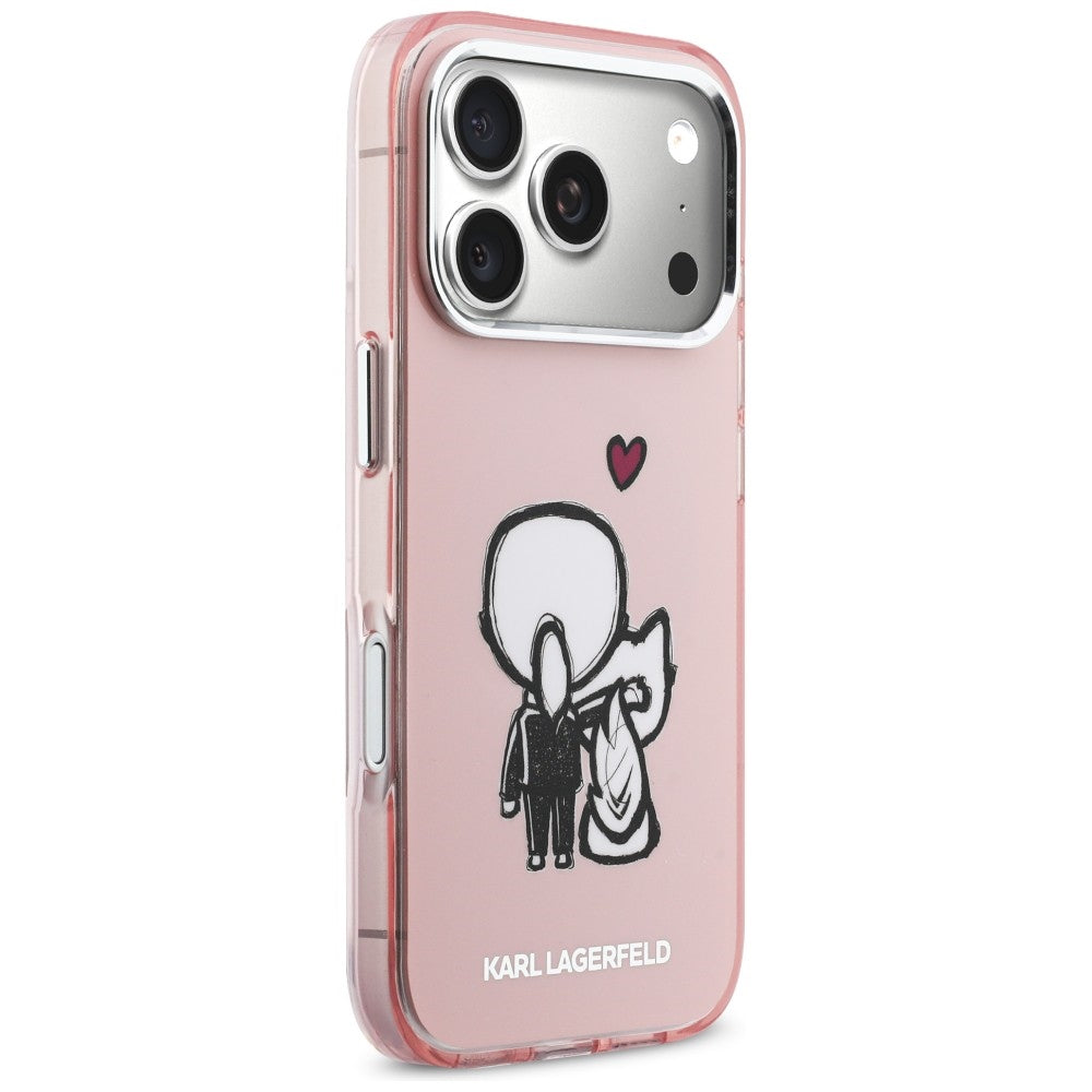 Karl Lagerfeld Karl & Choupette MagSafe bagtilhæng til iPhone 17 Pro Max - Pink