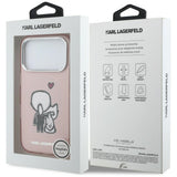 Karl Lagerfeld Karl & Choupette MagSafe bagtilhæng til iPhone 17 Pro Max - Pink