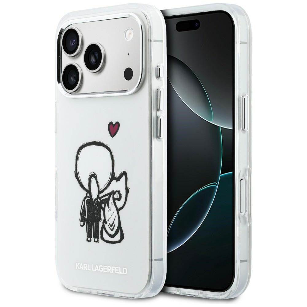 Karl Lagerfeld Karl & Choupette MagSafe bagtilhæng til iPhone 17 Pro - klar
