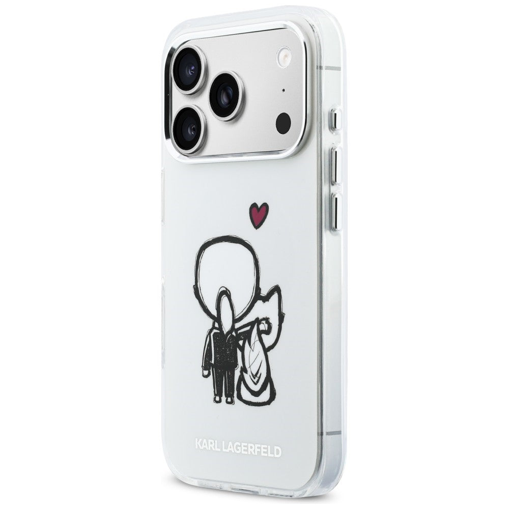 Karl Lagerfeld Karl & Choupette MagSafe bagtilhæng til iPhone 17 Pro - klar