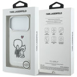 Karl Lagerfeld Karl & Choupette MagSafe bagtilhæng til iPhone 17 Pro - klar