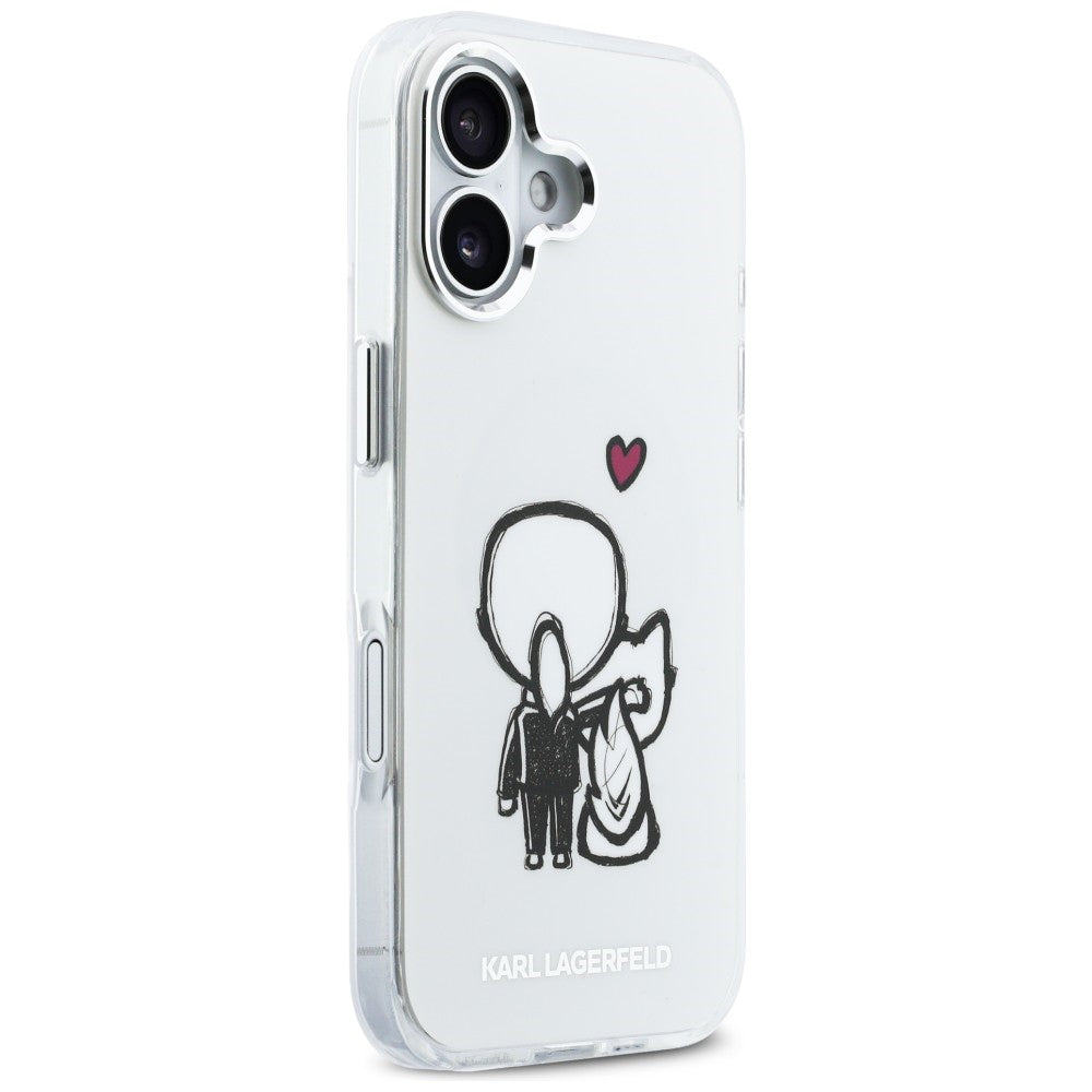 Karl Lagerfeld Karl & Choupette MagSafe bagtilhæng til iPhone 17 - klar