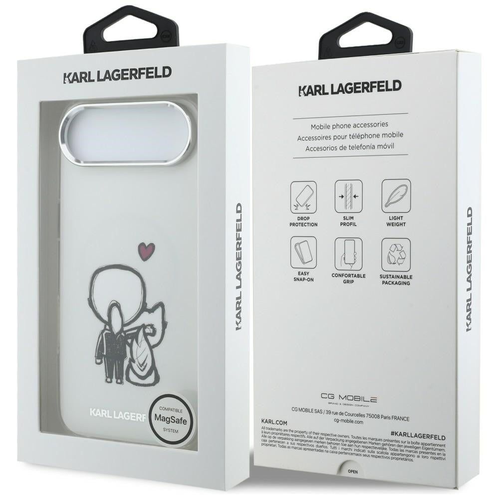 Karl Lagerfeld Karl & Choupette MagSafe bagtilhæng til iPhone Air - klar