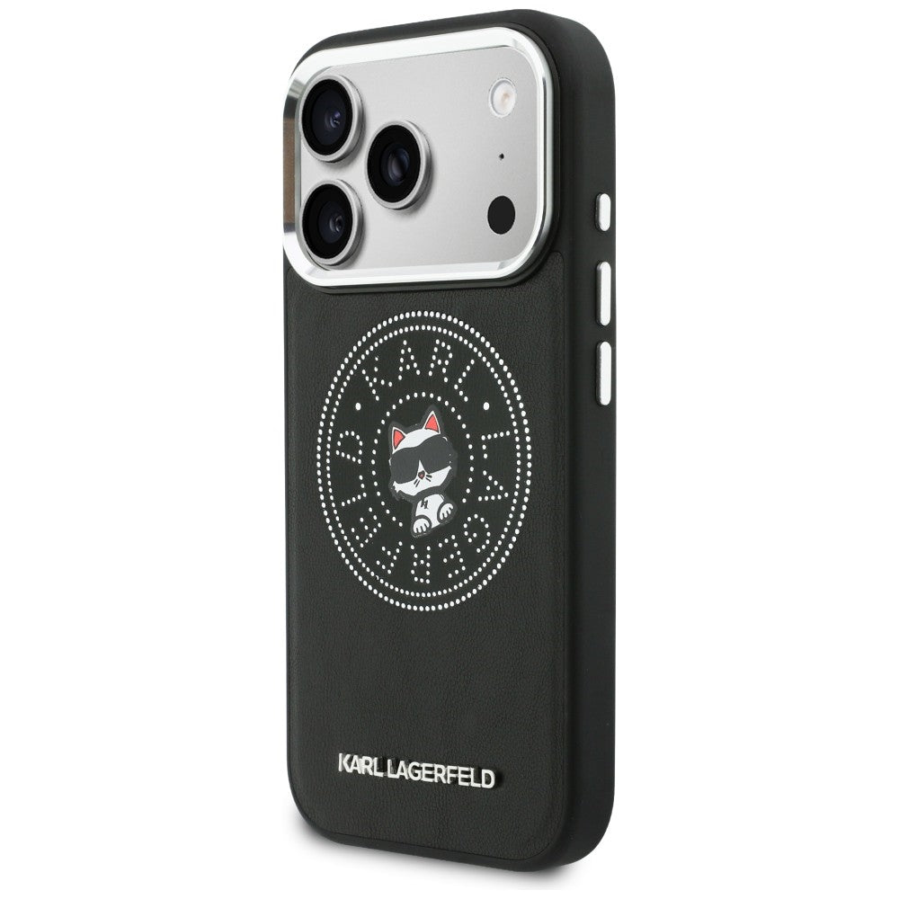 Karl Lagerfeld Point & Choupette Sketch MagSafe Case til iPhone 17 Pro - sort
