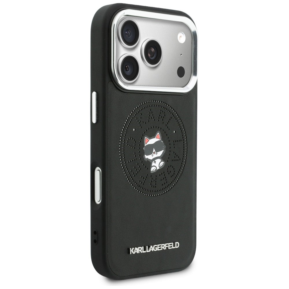 Karl Lagerfeld Point & Choupette Sketch MagSafe Case til iPhone 17 Pro - sort