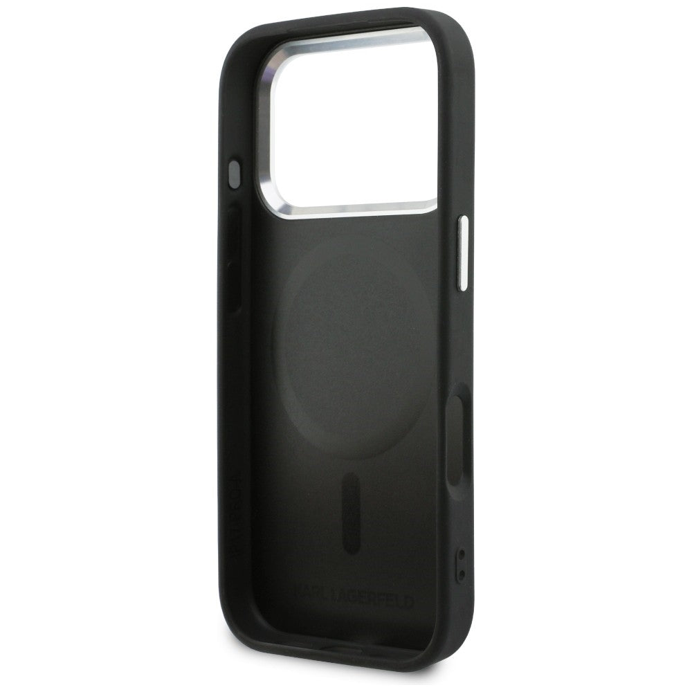 Karl Lagerfeld Point & Choupette Sketch MagSafe Case til iPhone 17 Pro - sort
