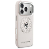 Karl Lagerfeld Point & Choupette Sketch MagSafe Case til iPhone 17 Pro Max - Pink