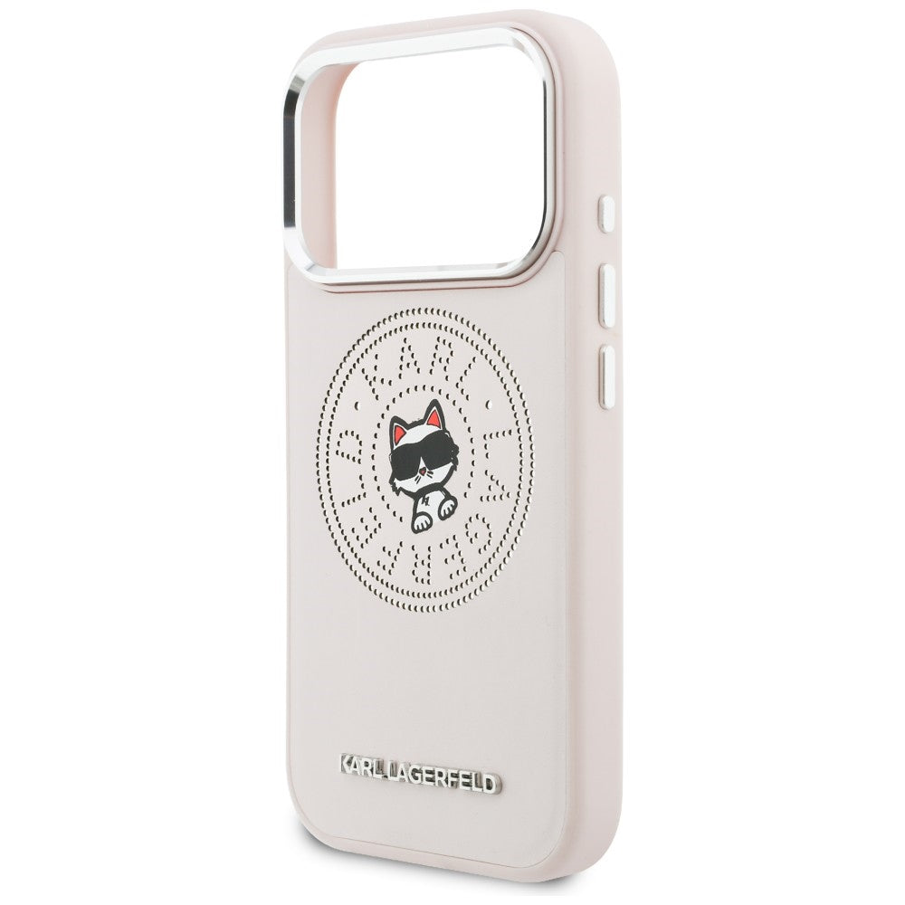 Karl Lagerfeld Point & Choupette Sketch MagSafe Case til iPhone 17 Pro Max - Pink