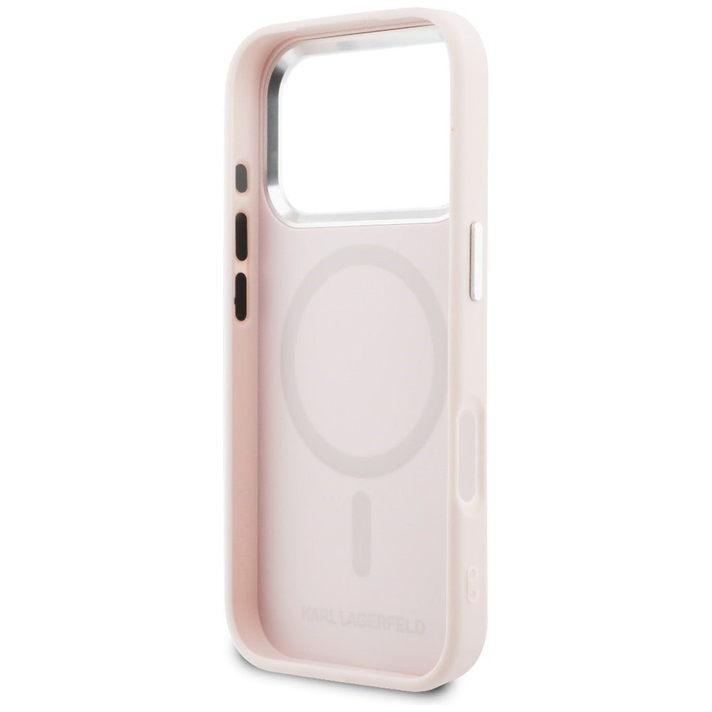 Karl Lagerfeld Point & Choupette Sketch MagSafe Case til iPhone 17 Pro Max - Pink