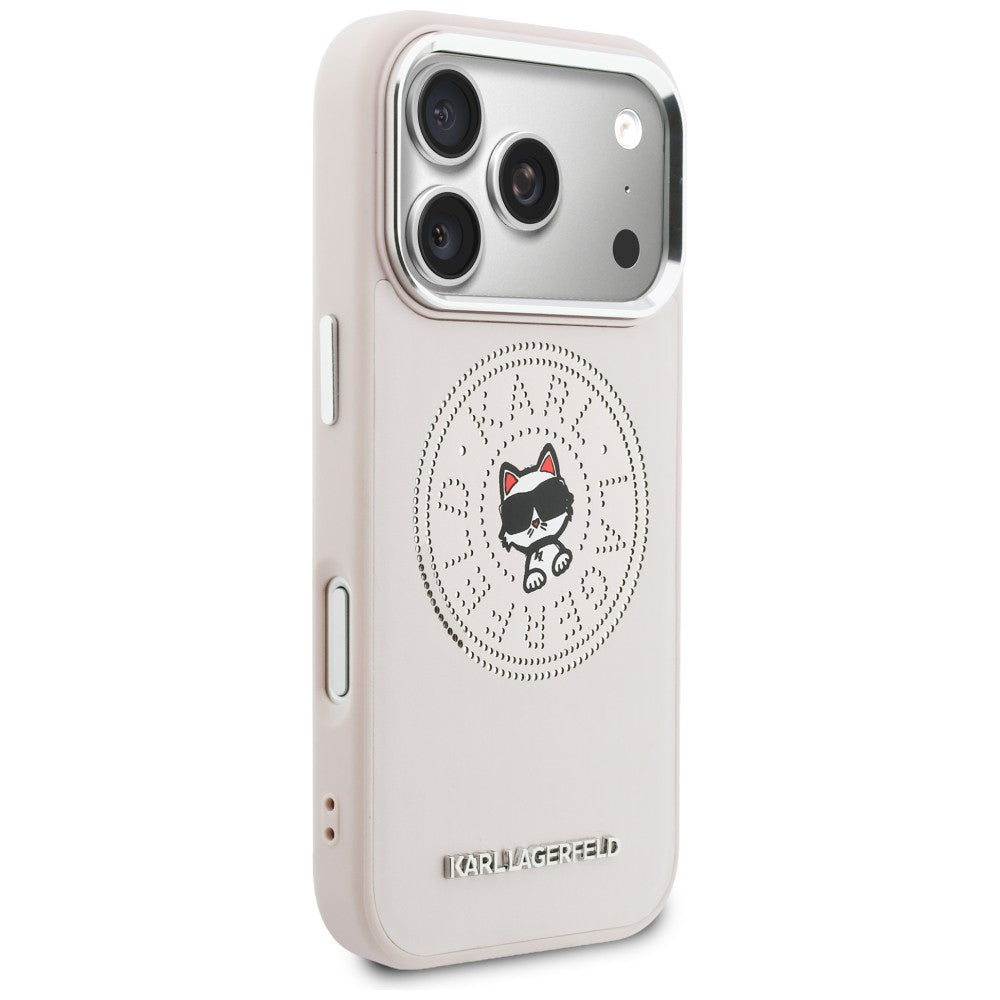 Karl Lagerfeld Point & Choupette Sketch MagSafe Case til iPhone 17 Pro - Pink