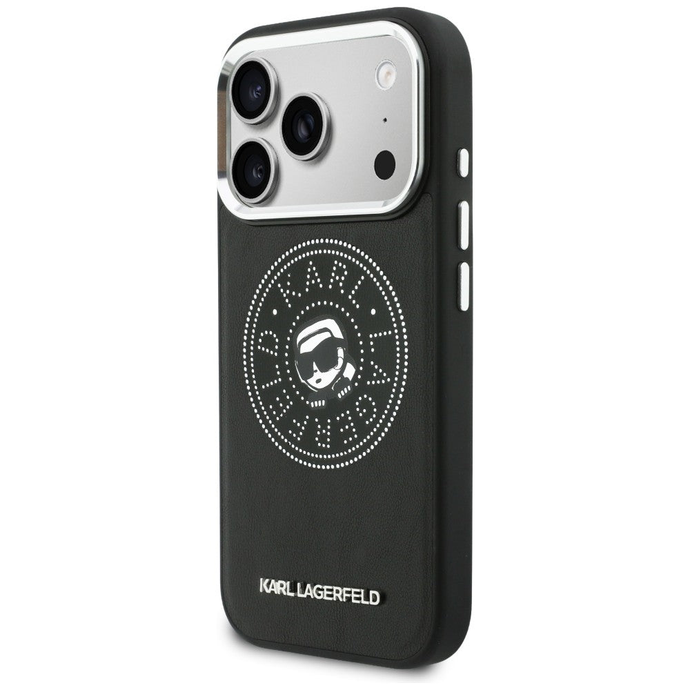 Karl Lagerfeld Point & Karl Sketch MagSafe Case til iPhone 17 Pro - sort