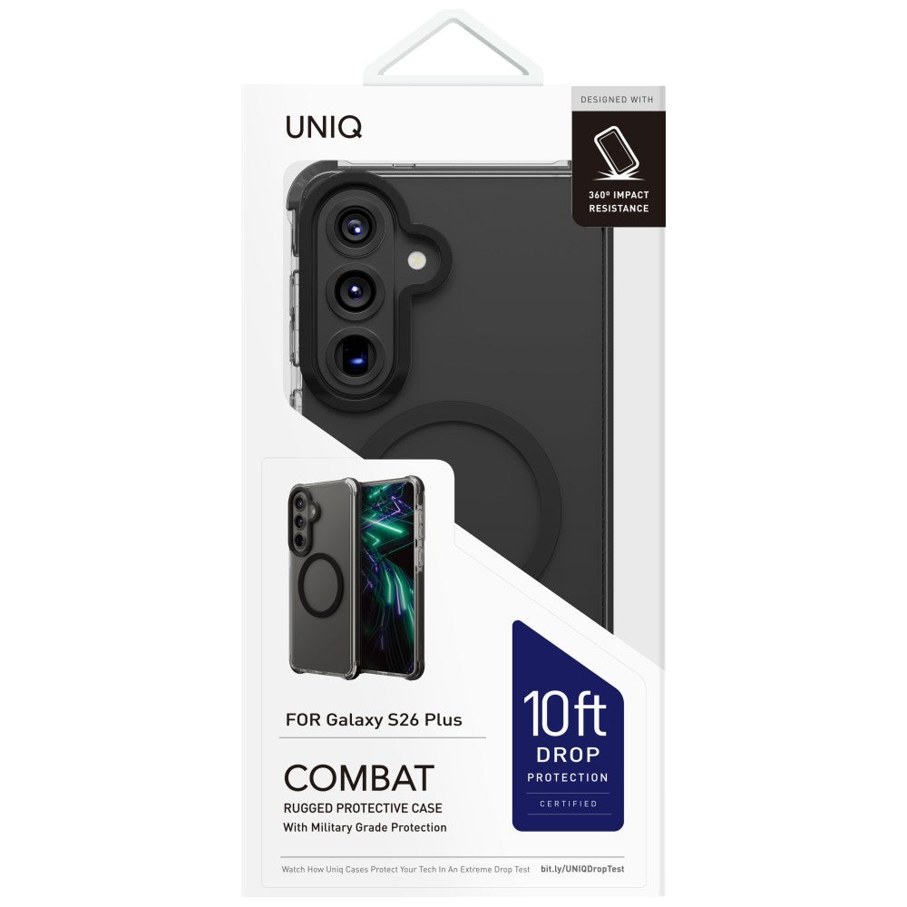 Uniq Combat Case til Samsung Galaxy S26+ Magclick opladning - sort