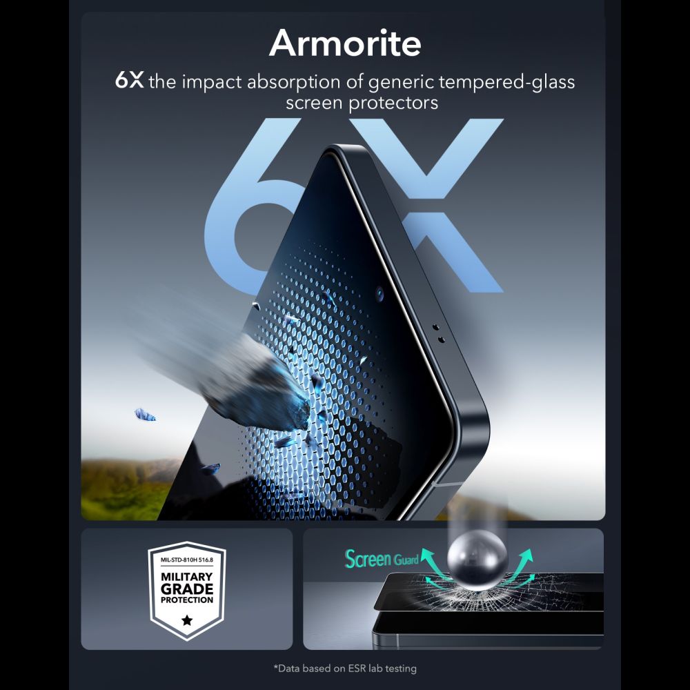 ESR UltraFit Armorite Privacy tempereret glas til Samsung Galaxy S26 Ultra