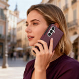 Tech-Protect Wallet Case til Samsung Galaxy S26 - Burgundy