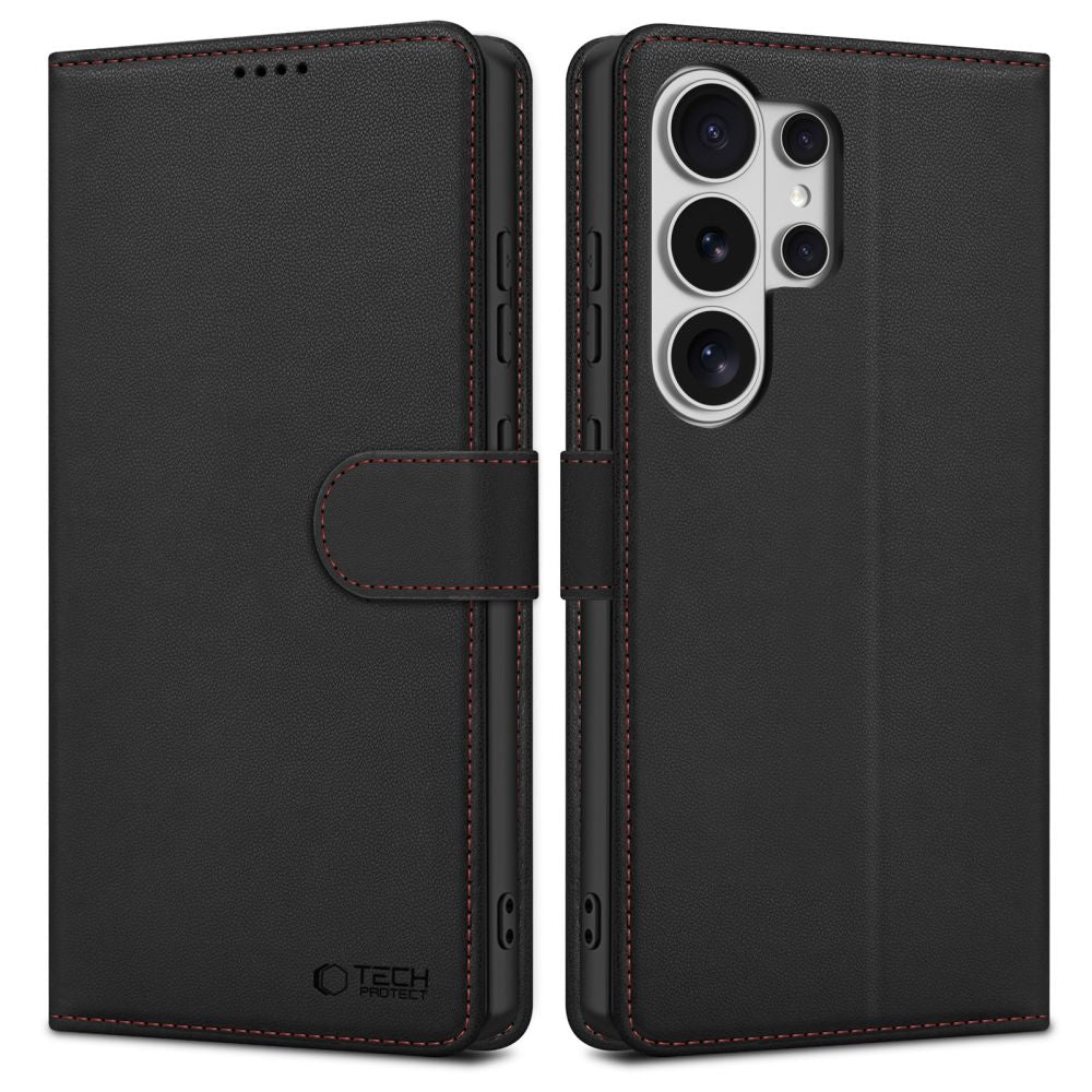 Tech-Protect Wallet Case til Samsung Galaxy S26 Ultra - sort og rød