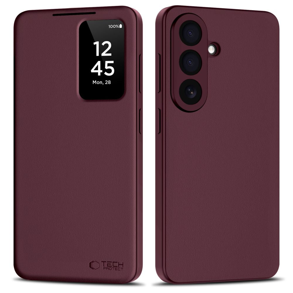 Tech-Protect Wallet Case til Samsung Galaxy S26+ - Burgundy