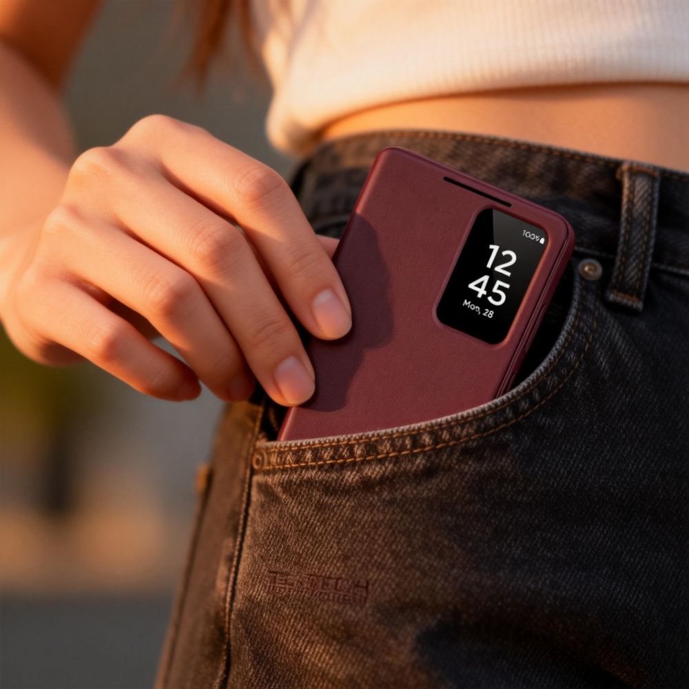 Tech-Protect Wallet Case til Samsung Galaxy S26+ - Burgundy